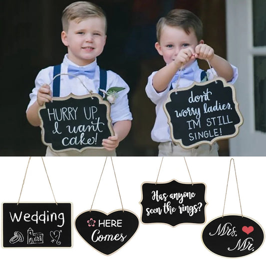 Rustic Wooden Blackboard Decoration