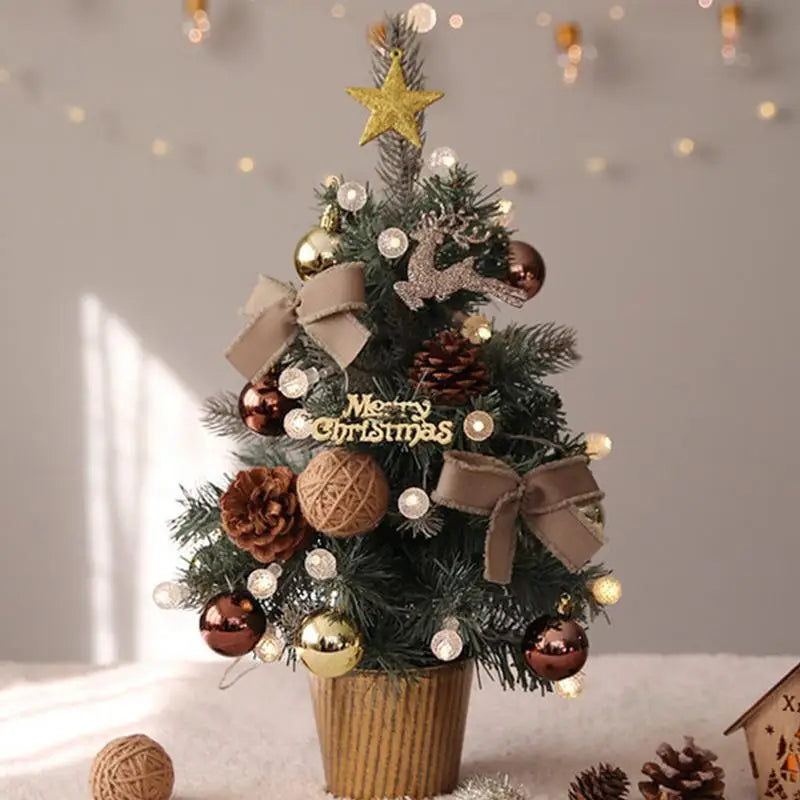 Small Artificial Christmas Tree 18-Inch Table Centerpieces