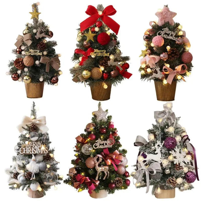 Small Artificial Christmas Tree 18-Inch Table Centerpieces