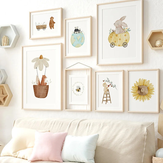 Charming Nursery Canvas Prints (Frame not included)