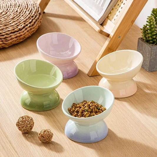 Ceramic Bowl Gradient Pet Food Feeders