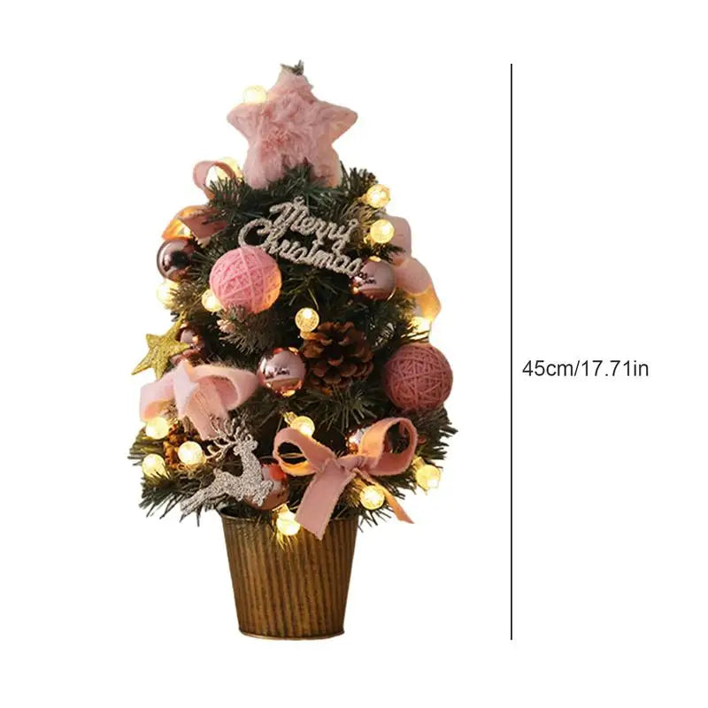 Small Artificial Christmas Tree 18-Inch Table Centerpieces