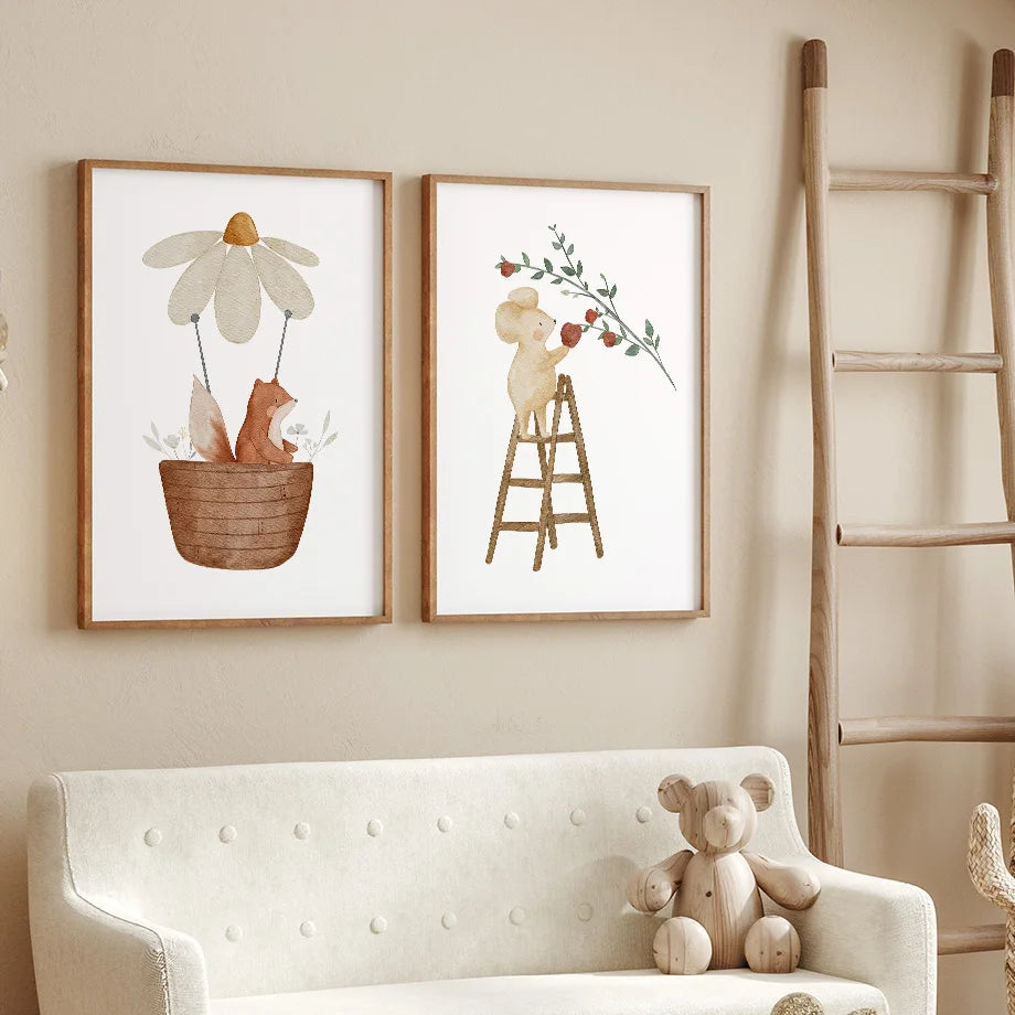 Charming Nursery Canvas Prints (Frame not included)