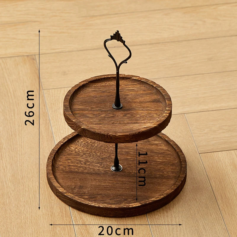 Tiered tray 1PC round for home use