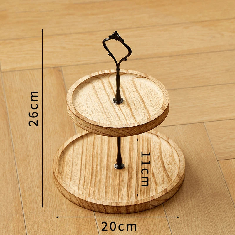 Tiered tray 1PC round for home use