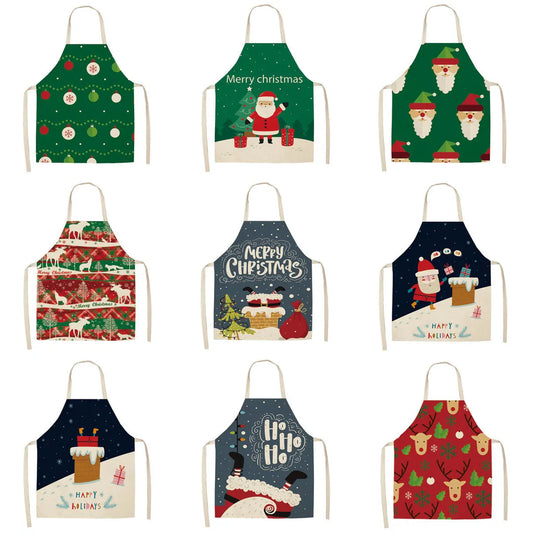 Merry Christmas Apron for Women Christmas Decorations for Home Kitchen