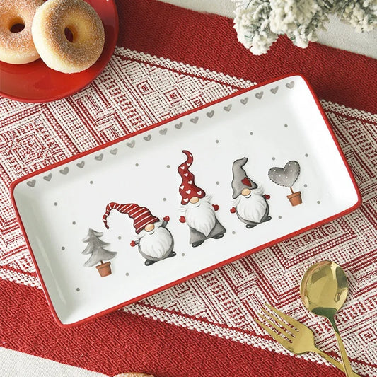 Christmas Ceramic Rectangular Plate