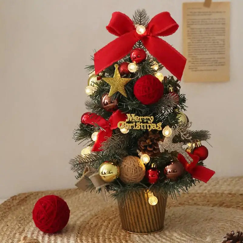 Small Artificial Christmas Tree 18-Inch Table Centerpieces