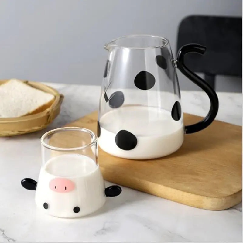 Cow Heat-Resistant Glass Jug