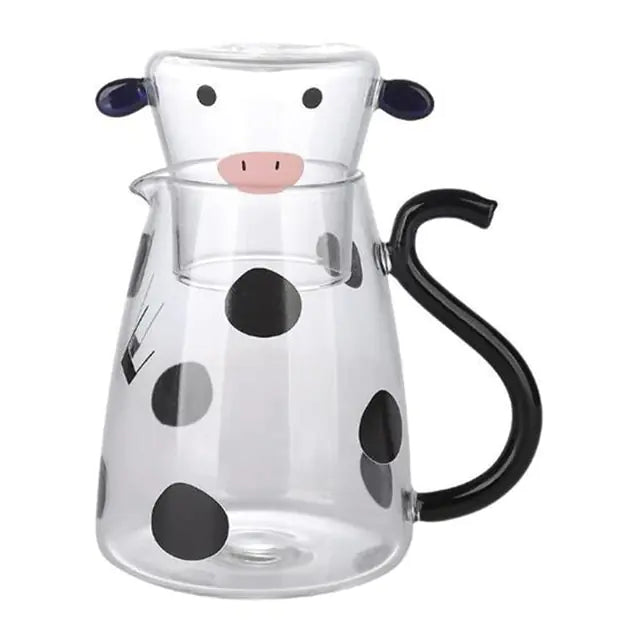 Cow Heat-Resistant Glass Jug